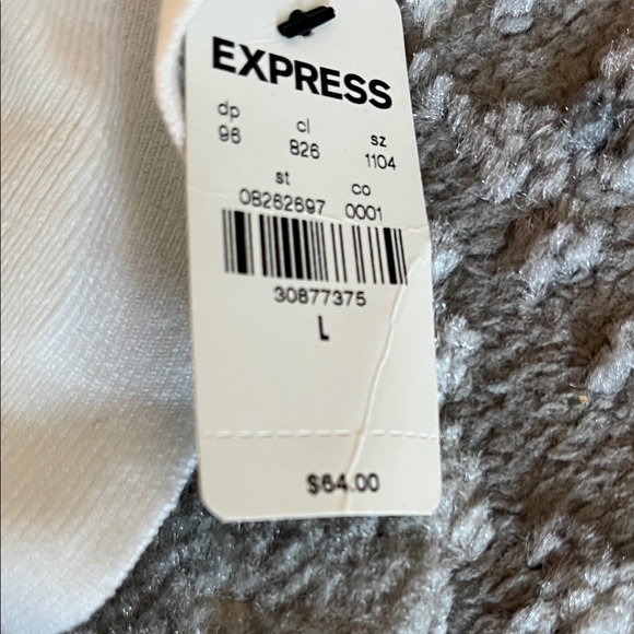 Express Cream Ruffle Blouse - Picture 2 of 4